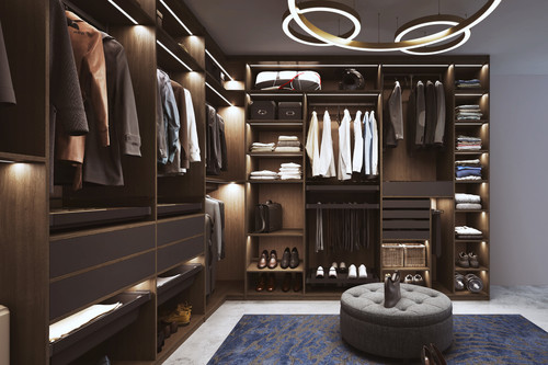 Idealne szafy w garderobie inspirowanej walk-in closet